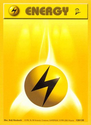 Lightning Energy - 128/130 - Base Set 2 Normal
