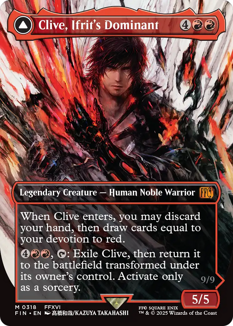 Clive, Ifrit's Dominant (0318) (Borderless) (FIN-318) - FINAL FANTASY (Borderless)