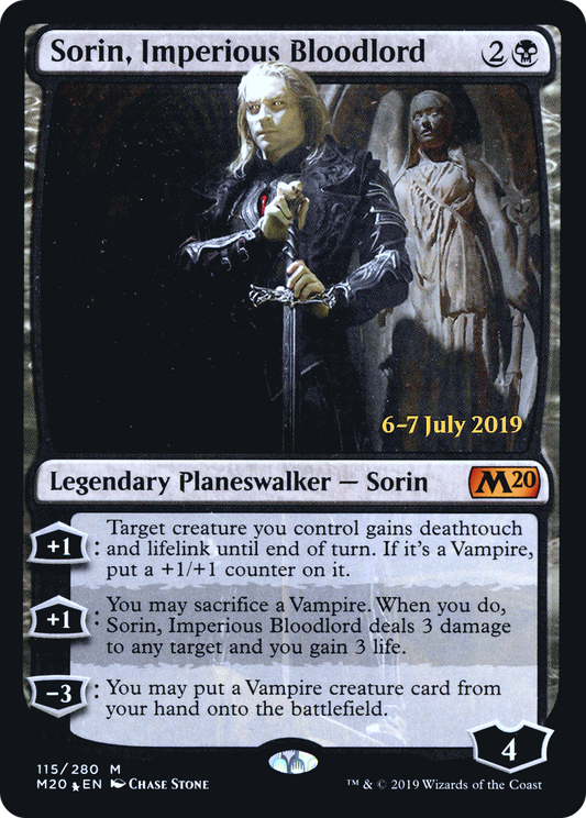 Sorin, Imperious Bloodlord (PM20-115S) - Core Set 2020 Promos Foil