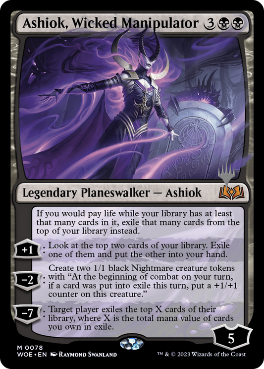 Ashiok, Wicked Manipulator (PPWOE-078) - Wilds of Eldraine Promos Foil (Promo Pack)