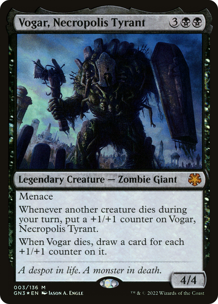 Vogar, Necropolis Tyrant (GN3-003) - Game Night: Free-for-All Foil