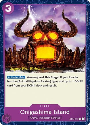 (ST04-017) Onigashima Island - Super Pre-Release Starter Deck 4: Animal Kingdom Pirates Normal