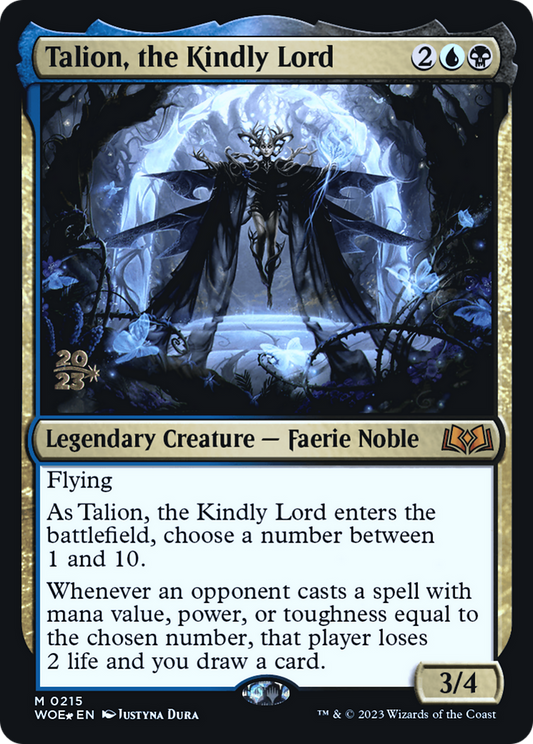 Talion, the Kindly Lord (PWOE-215S) - Wilds of Eldraine Promos Foil