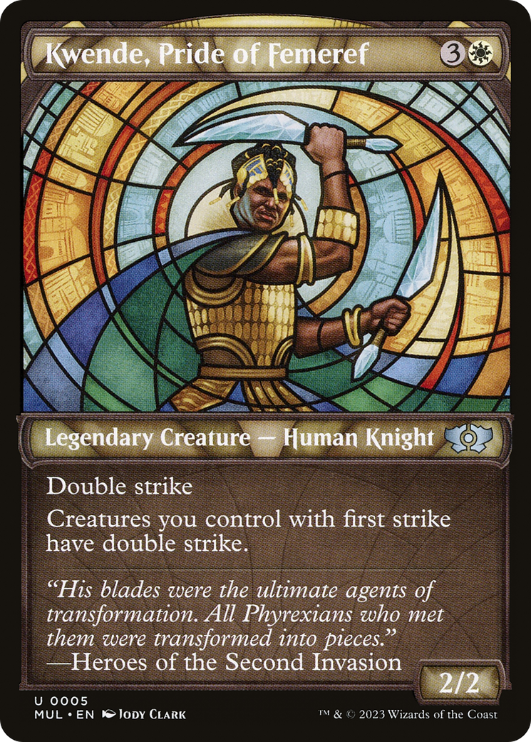 Kwende, Pride of Femeref (MUL-005) - Multiverse Legends: (Showcase) Foil