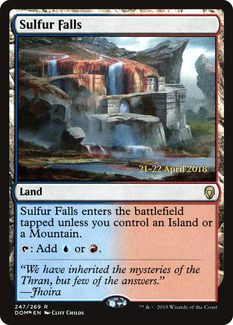 Sulfur Falls (PRE-247S) - Dominaria Promos (Prerelease) Foil