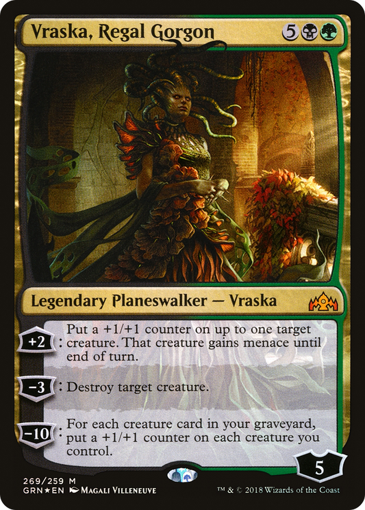 Vraska, Regal Gorgon (GRN-269) - Guilds of Ravnica Foil