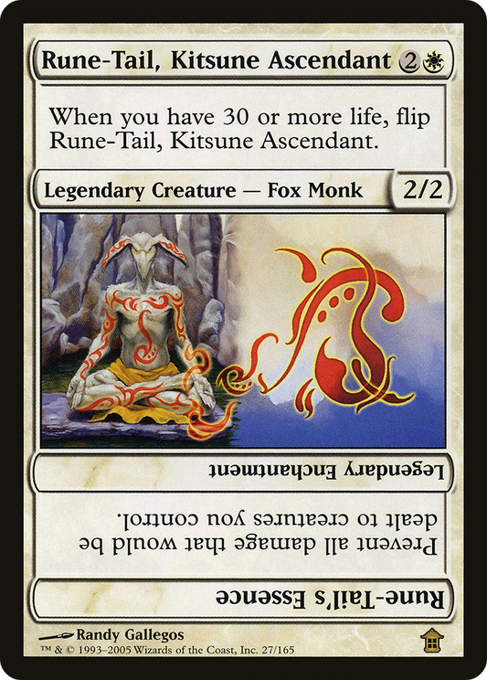 Rune-Tail, Kitsune Ascendant (SOK-027) - Saviors of Kamigawa