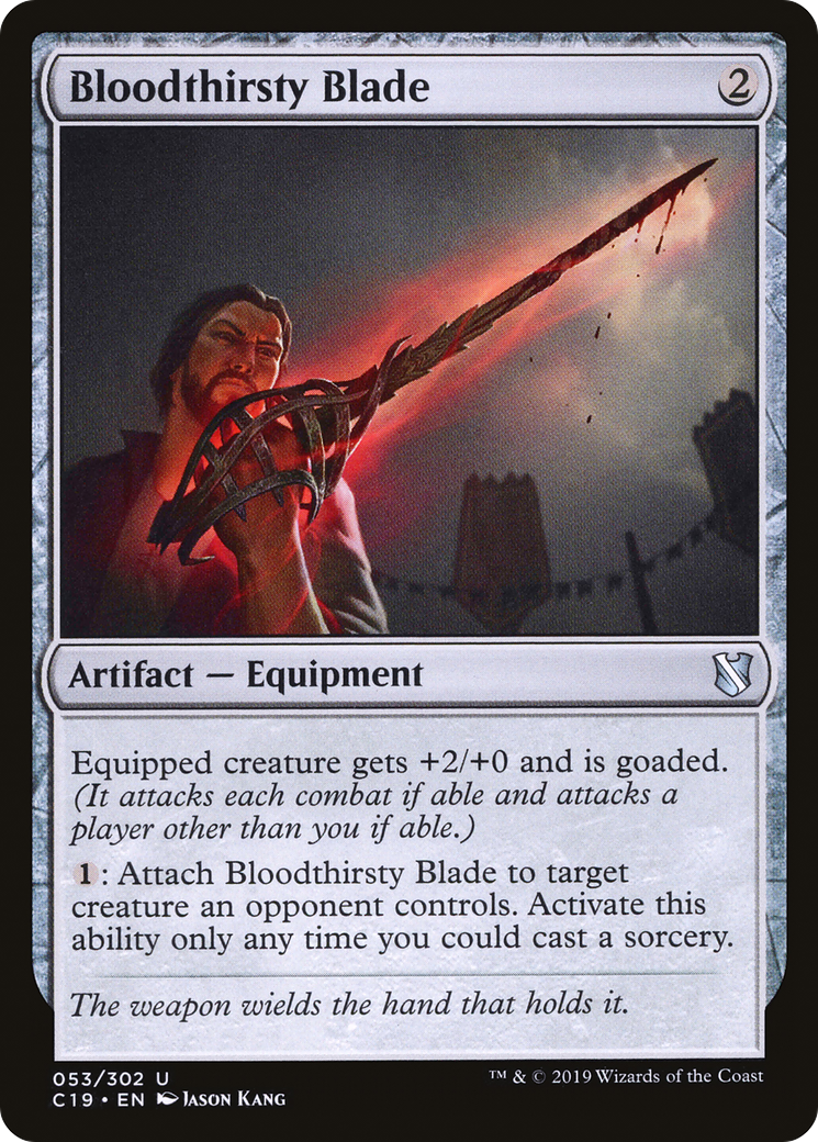 Bloodthirsty Blade (C19-053) - Commander 2019