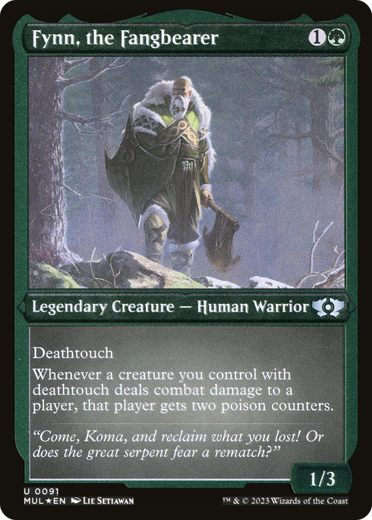 Fynn, the Fangbearer (MUL-091) - Multiverse Legends Etched Foil