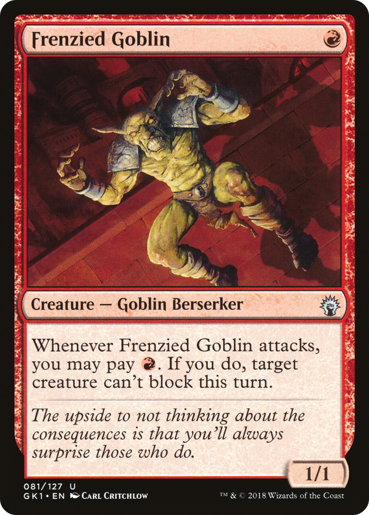 Frenzied Goblin (GK1-081) - GRN Guild Kit