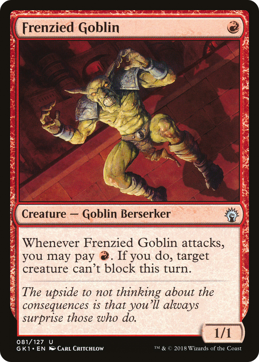 Frenzied Goblin (GK1-081) - GRN Guild Kit