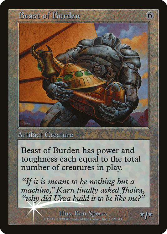 Beast of Burden (PRE-005) - Urza's Legacy Promos (Prerelease) Foil