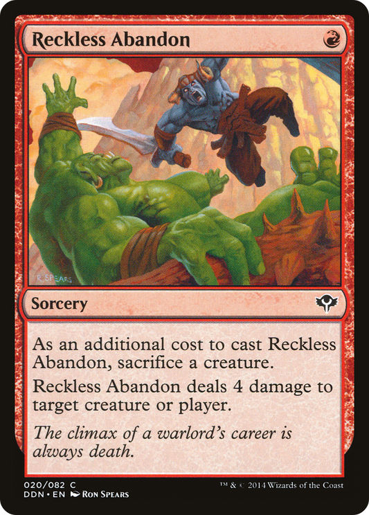 Reckless Abandon (DDN-020) - Duel Decks: Speed vs. Cunning