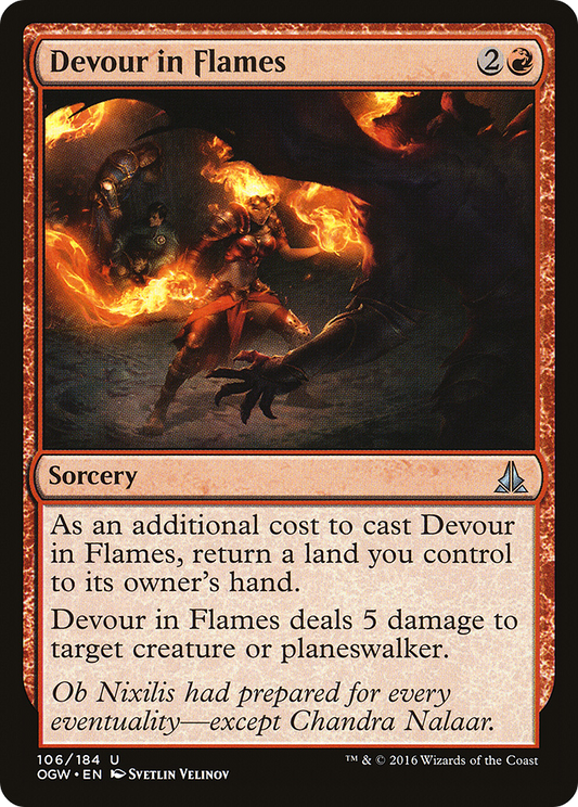 Devour in Flames (OGW-106) - Oath of the Gatewatch Foil