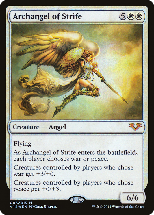 Archangel of Strife (V15-003) - From the Vault: Angels Foil