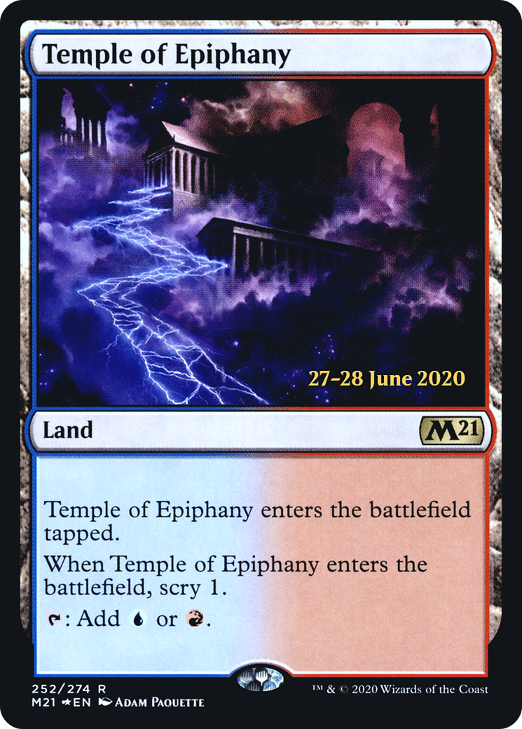 Temple of Epiphany (PRE-252S) - Core Set 2021 Promos (Prerelease) Foil