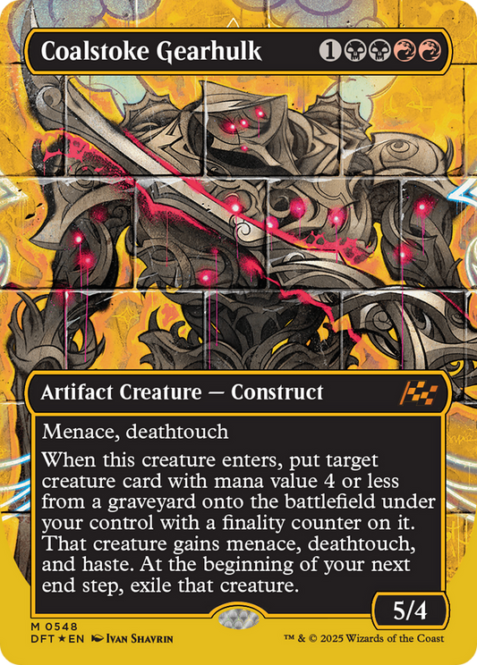 Coalstoke Gearhulk  (Borderless)(DFT-548) - Aetherdrift Foil