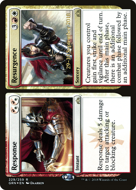 Response // Resurgence (PGRN-229S) - Guilds of Ravnica Promos Foil