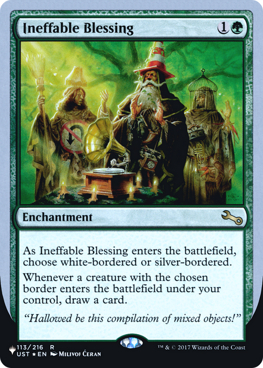 Ineffable Blessing (ULST-037) - The List (Unfinity Foil Edition) Foil