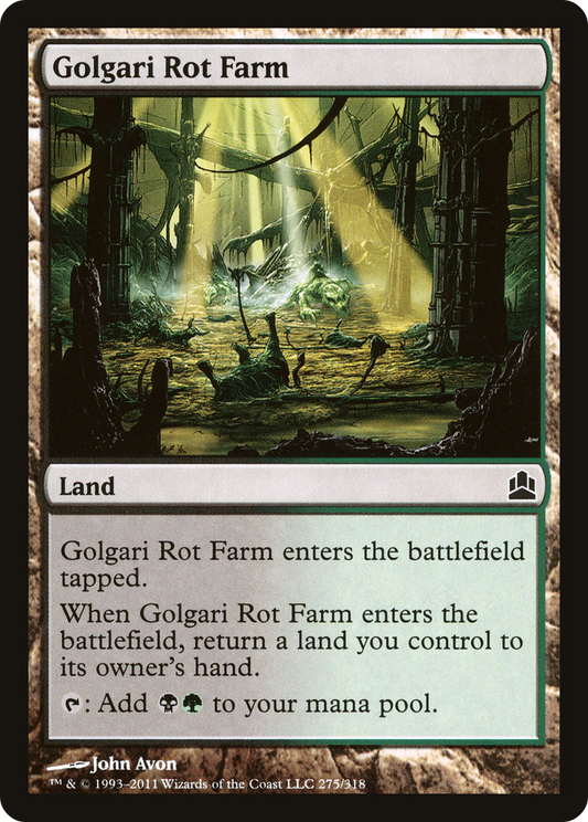 Golgari Rot Farm (CMD-275) - Commander 2011