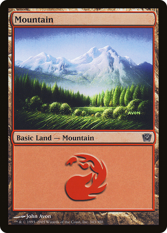 Mountain (9ED-343★) - Ninth Edition Foil