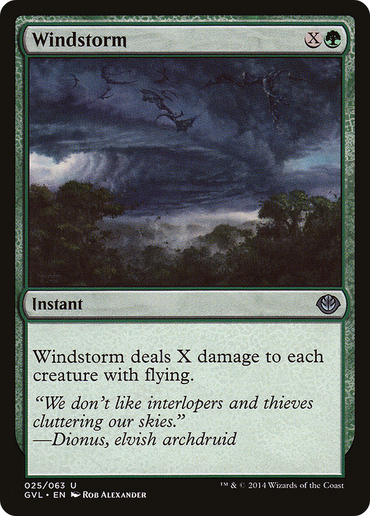 Windstorm (GVL-025) - Duel Decks Anthology: Garruk vs. Liliana