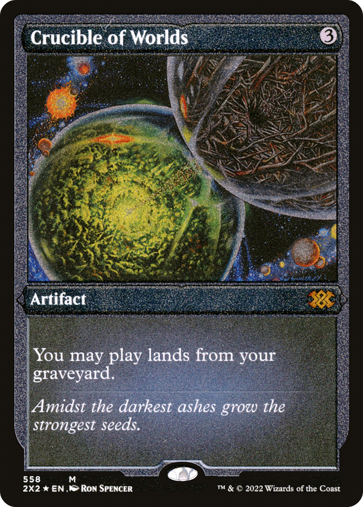 Crucible of Worlds (Foil Etched) (2X2-558) - Double Masters 2022 Etched Foil