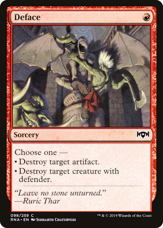 Deface (RNA-098) - Ravnica Allegiance