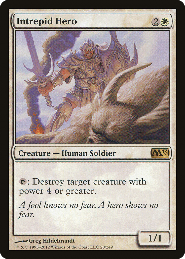 Intrepid Hero (M13-020) - Magic 2013 Foil