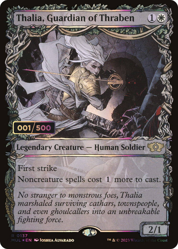 Thalia, Guardian of Thraben (MUL-137Z) - Multiverse Legends: (Showcase) Foil