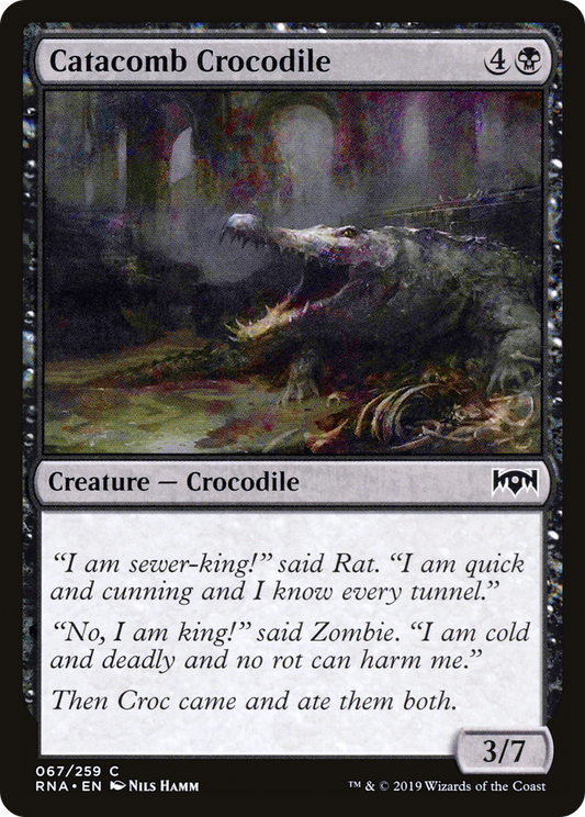 Catacomb Crocodile (RNA-067) - Ravnica Allegiance Foil