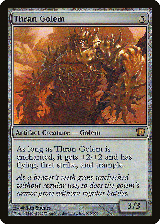 Thran Golem (9ED-313★) - Ninth Edition Foil