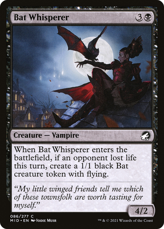 Bat Whisperer  (MID-086) - Innistrad: Midnight Hunt Foil