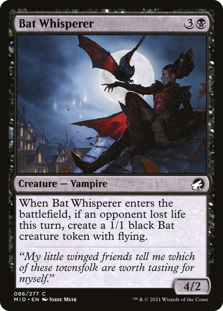 Bat Whisperer  (MID-086) - Innistrad: Midnight Hunt Foil