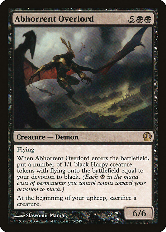 Abhorrent Overlord (THS-075) - Theros Foil