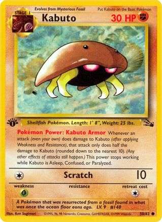 Kabuto 050/062 - Fossil 1st Edition - Common