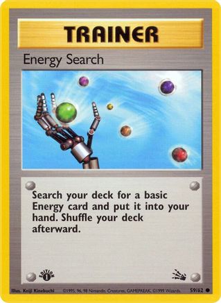 Energy Search 059/062 - Fossil 1st Edition - Common