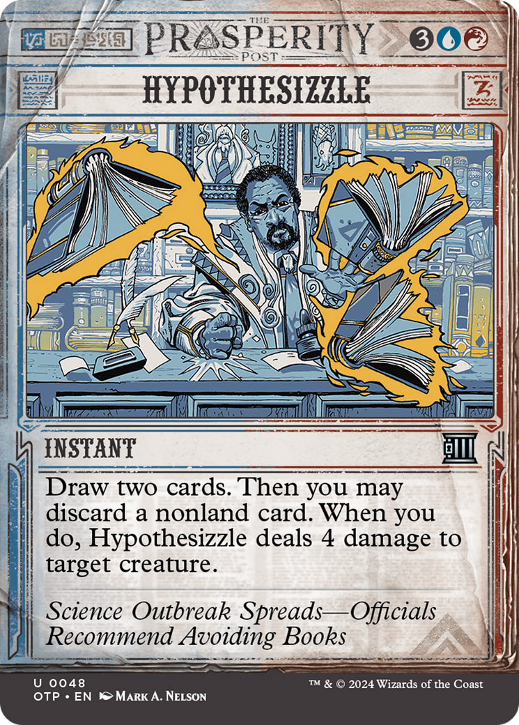 Hypothesizzle (OTP-048) - Breaking News: (Showcase) (Borderless) Foil