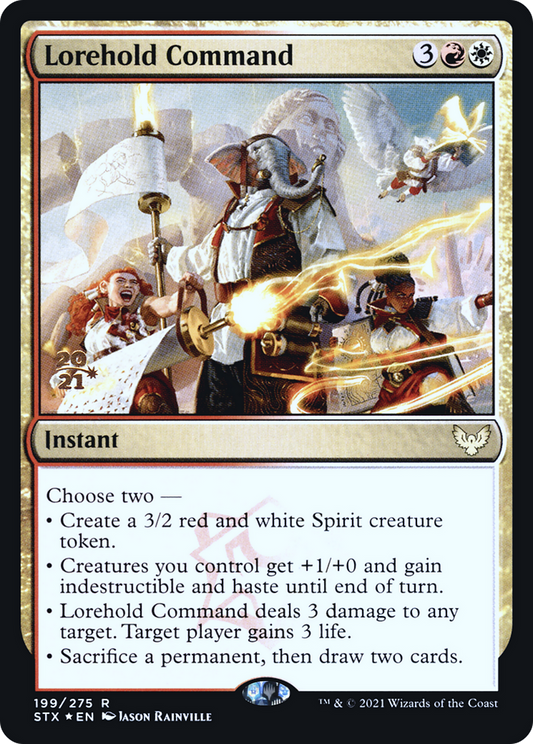 Lorehold Command (PSTX-199S) - Strixhaven: School of Mages Promos Foil