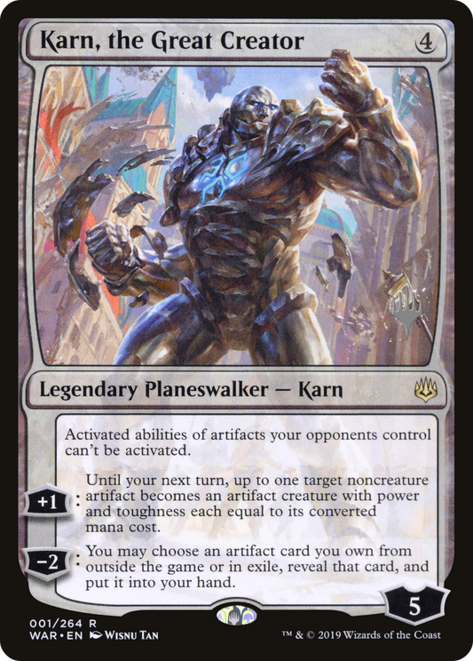 Karn, the Great Creator (PWAR-01P) - War of the Spark Promos Foil