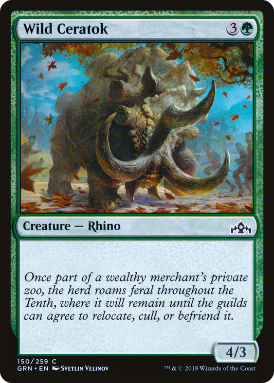 Wild Ceratok (GRN-150) - Guilds of Ravnica