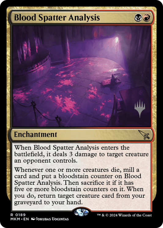 Blood Spatter Analysis (PPMKM-189) - Murders at Karlov Manor Promos Foil (Promo Pack)