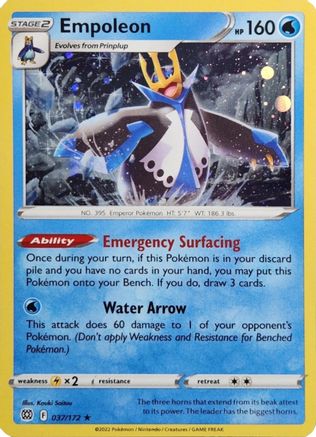 Empoleon (Cosmos Holo) (37/172) - Miscellaneous Cards & Products Holofoil - Holo Rare