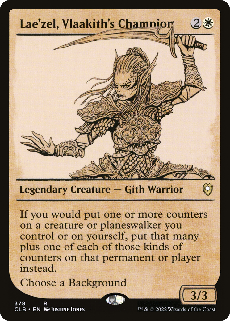 Lae'zel, Vlaakith's Champion (CLB-378) - Commander Legends: Battle for Baldur's Gate: (Showcase) Foil