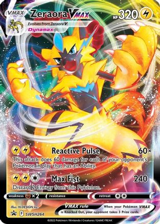 Zeraora VMAX SWSH264/307 - SWSH Black Star Promos Holofoil