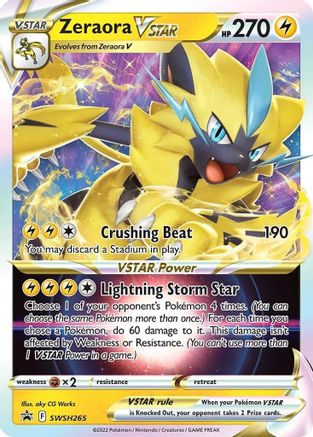 Zeraora VSTAR SWSH265/307 - SWSH Black Star Promos Holofoil