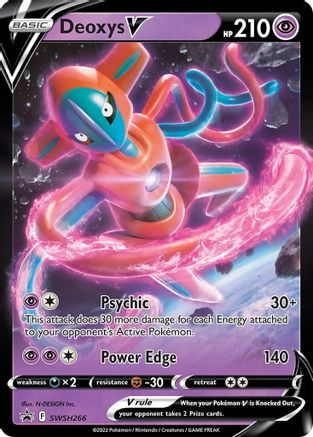 Deoxys V SWSH266 - SWSH Sword & Shield Promo Cards Holofoil - Promo