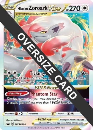 Hisuian Zoroark VSTAR - SWSH298 SWSH298 - Jumbo Cards Holofoil