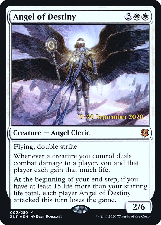 Angel of Destiny (PRE-02S) - Zendikar Rising Promos (Prerelease) Foil