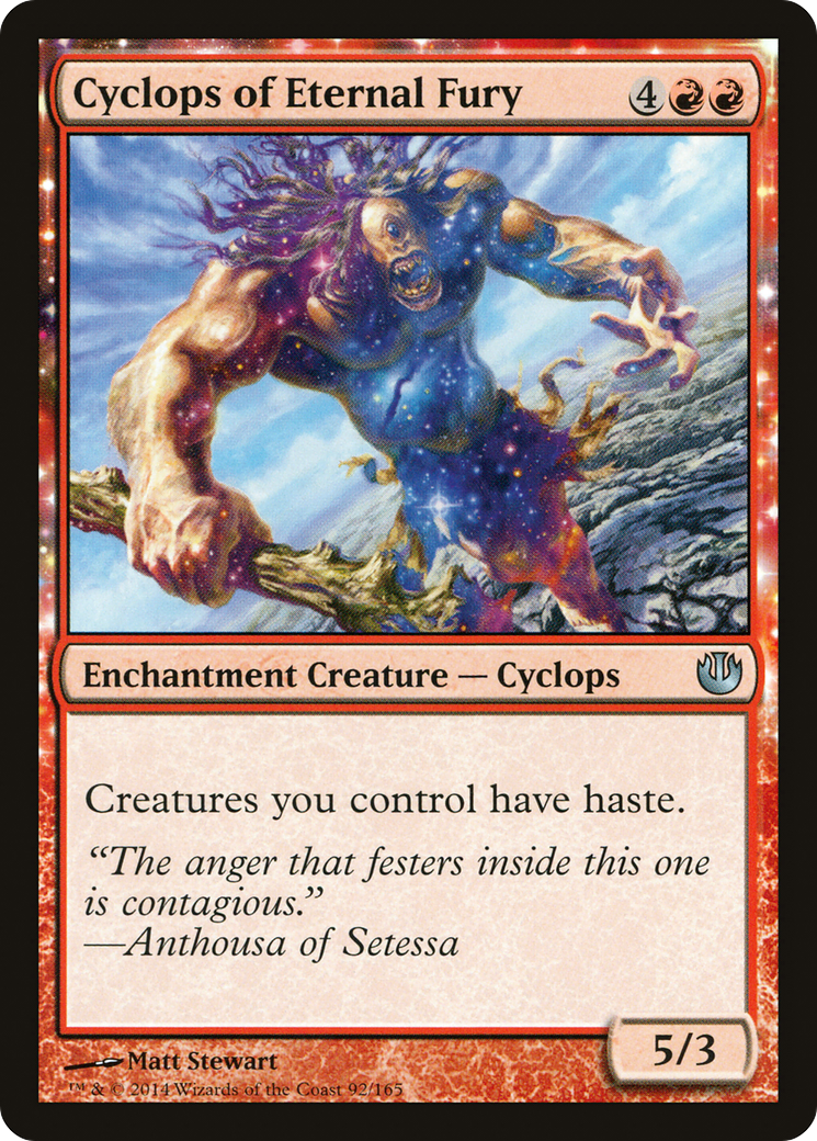 Cyclops of Eternal Fury (JOU-092) - Journey into Nyx: (nyxtouched) Foil